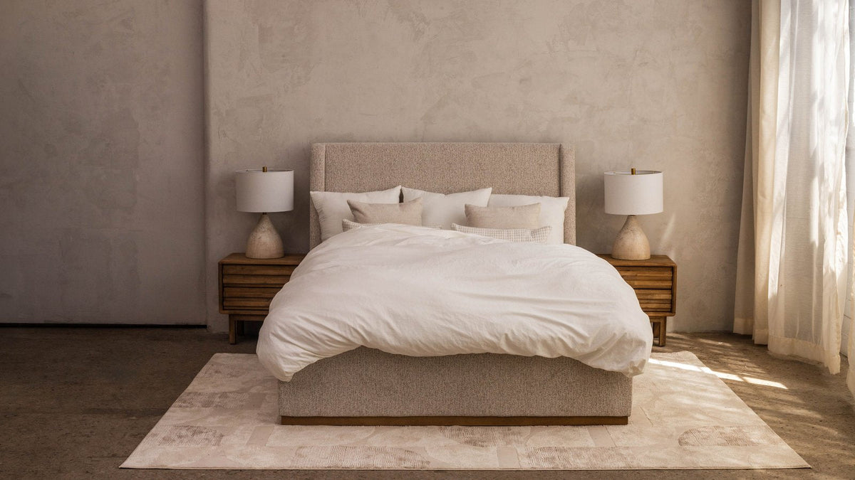 PureFlow Duvet Heaven Set on a queen bed, landscape bedroom view